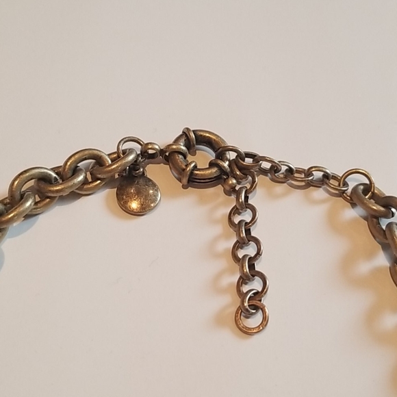 J. Crew Green Chain Link Statement Necklace - Picture 3 of 3